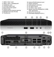 Mini-ordinateur de bureau Barebone Tiny ProDesk 400 G3 7ème génération, propre, sans rayures, grade A, testé et fonctionnel