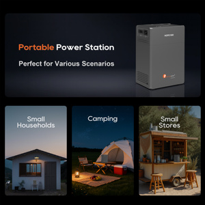 Batería Portátil de Respaldo Hope1000 de 1kWh, Carga Dual Solar/Red, LiFePO4, 250W, Silenciosa, Ecológica, para Casa y Camping - Product Image 3