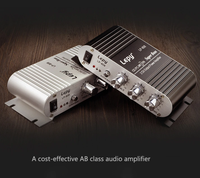 Mini amplificateur audio HiFi, entrée et sortie RCA, amplificateur stéréo 20W*2 avec contrôle des aigus, des basses et du volume