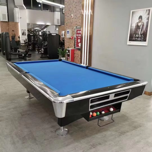 Mesa de Billar Multifuncional 3 en 1 de Diseño Único, de Madera Sólida, con Superficie de Mármol, de 7, 8 y 9 pies, para Oficina, Billar Moderno - Product Image 6