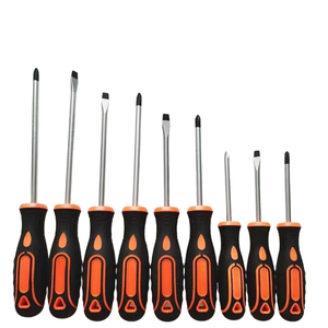 Wholesale Multi Functional Massage Handle Slotted <strong>Screwdriver</strong> Phillips Cross <strong>Screwdriver</strong> Orange Black Magnetic <strong>Screwdriver</strong> - Product Image 1