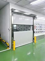 Porte à enroulement rapide automatique en PVC haute vitesse, coupe-vent, anti-poussière, avec capteur radar et télécommande