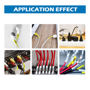 ShinColor 17.7mm HSe-641 HSe 641 Ruban d'étiquette de tube thermorétractable HSe641 Noir sur jaune Compatible pour l'étiquette de PT-D400 <span class=keywords><strong>Brother</strong></span> <span class=keywords><strong>P</strong></span>-<span class=keywords><strong>touch</strong></span> - Product Image 5