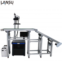 LANSU Métal Argent Or Verre Nom Collier Portable Découpe Laser UV Gravure Machine de Marquage Laser à Fibre à vendre