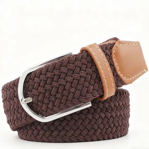 Moda Tecido Cinto Elástico Tecelagem Cinto das Mulheres dos homens Atacado Fábrica Nylon Elástico Trançado Cinto para As Mulheres - Product Image 2