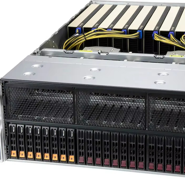 Used Super Micro SYS-420GP-TNR 4U Rack Server Dual Xeon CPU 24 RAM 24SFF 8 GPU Server for AI Deep Learning