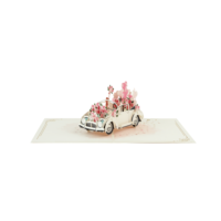Vente en gros d'artisanat romantique Pop-up 3D cartes de vœux en papier pour amour confession anniversaire de mariage cadeau de saint valentin