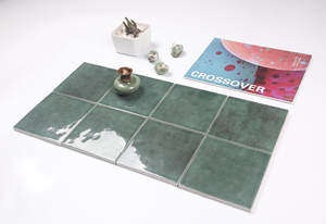 Color crema Verde Tono cálido Azulejos de baño Azulejos de cocina Azulejos de cerámica 128*128mm - Product Image 2