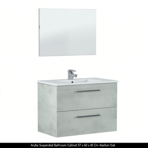 Mueble de baño suspendido Aruba 57 x 60 x 45 cm Roble Alaska - Product Image 3