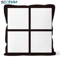 Housse de coussin par sublimation SCCFMM à 4, 6 ou 9 panneaux, pour décoration de canapé, impression par transfert thermique, photo, logo