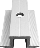 Collier de serrage intermédiaire en aluminium pour panneaux solaires photovoltaïques, idéal pour les systèmes de montage solaire sur toiture (vente en gros)
