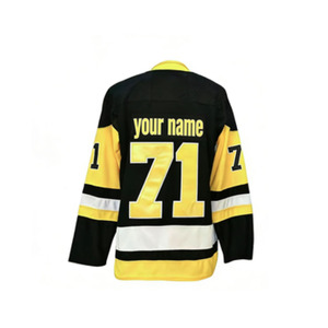 Maillot de hockey sur glace cousu 2026 en gros à prix réduit – Pittsburgh 58 Letang 65 <span class=keywords><strong>Karlsson</strong></span> 66 Lemieux 71 Malkin 87 Crosby - Product Image 4