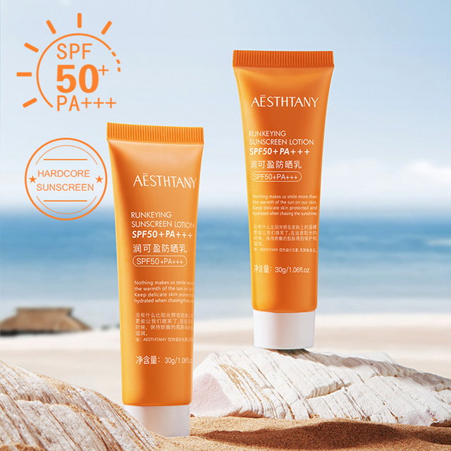 Spf 50+pa+++ Sunblock Sunscreen Moisturizer Whitening Organic Sunscreen Face Cream Spf 50