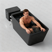 Baignoire de plongeon froid avec refroidisseur, équipement de salle de sport, 1HP, utilisation extérieure, 421L, baignoire en acrylique, 220V/50HZ, 110V/60HZ