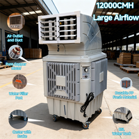Pompe à moteur AC HeNeng 12000CMH HNY75A-12 à corps court, économie d'énergie, refroidisseur d'air industriel à conduit, sur pied, OEM ODM Usine