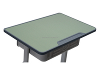 Table d'étude ergonomique simple en acier pour étudiants, mobilier de classe pour lycée, OEM ODM