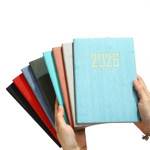 Agenda <span class=keywords><strong>Fion</strong></span> 2025 A5 en Inglés, Planificador Semanal Delgado 2026, Agenda Diaria, Agenda Anual Transfronteriza, Libro de Calendario con Cubierta de Cuero Sintético - Product Image 1