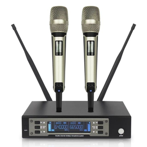 Système de microphone sans fil professionnel UHF à double canal, portatif, longue portée, pour performances DJ - Vente chaude - Product Image 3