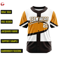 Jersey Baseball Custom Full Button Cetak Digital Nomor Transfer Panas Lengan Pendek Bahan Bernapas Untuk Wanita Zp25001