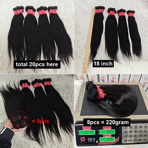 Promoción: Paquetes de Cabello Humano Brasileño Virgen Liso de 18 Pulgadas y Ondulado, 100% Cabello Humano en Trama, Venta al por Mayor Directa de Fábrica - Product Image 6