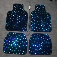 Tapis lumineux à fibres optiques LED OEM ODM pour tapis de voiture lumineux