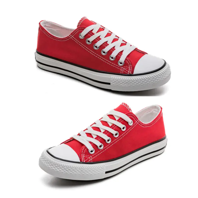 Retro yeni ürünler, küçük kırmızı ayakkabılar erkekler ve kadınlar düşük en popüler çifti kanvas ayakkabılar rahat, ayakkabı çıkarmak kolay