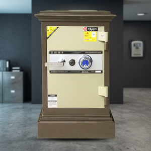 WELKO BOB820 DK Brown Family Safes Fireproof Anti-Theft Stainless Steel <b>Cabinet</b> with Key <b>Lock</b> Home Hotel Use - Product Image 3