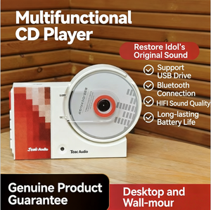 Lecteur <span class=keywords><strong>CD</strong></span> Multifonctionnel Super Économique 2026 – Utilisation Murale et de Bureau, Bluetooth 5.0, Lecture USB, Son Stéréo Hi-Fi - Product Image 2