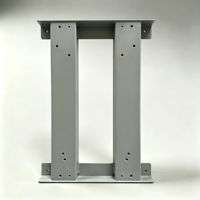 Support de montage en acier soudé de précision OEM, plaque de base personnalisée thermolaquée pour machine, pièce de cadre industriel en tôle