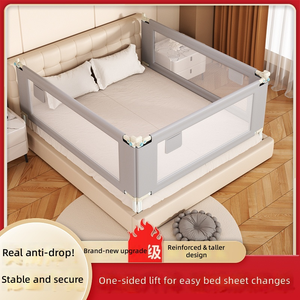 Barrière <span class=keywords><strong>de</strong></span> sécurité pour <span class=keywords><strong>lit</strong></span> bébé en plastique, protection des coins et des côtés du berceau, design multifonctionnel - Product Image 2
