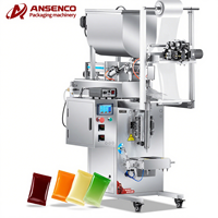 Machine automatique d'emballage et de remplissage en plastique pour aliments, miel, sauce, beurre, pâte de chocolat, confiture d'arachides, liquide