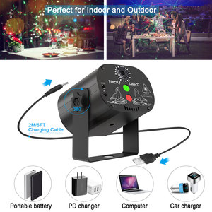 Yi'king — Mini lampe LED de fête à Laser Rechargeable USB, éclairage LED, R & G, <span class=keywords><strong>Disko</strong></span> - Product Image 5