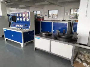 PLC Control Horizontal Valve Test Bench DN1200 Hydraulic Butterfly Valve Pressure Test Machine