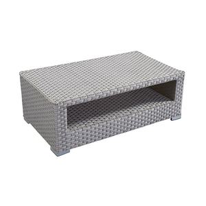 Cómodo Conjunto de Muebles de Jardín de Mimbre Gris, Sofá de Dos Plazas, 4 Piezas, Ratán, Aluminio, Conjunto de Sofás Conversacionales para Exteriores - Product Image 6