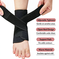 Attelle de cheville à compression réglable pour la gym, le fitness, le sport et le soulagement de la douleur