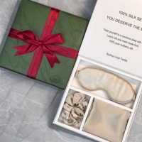 Ensemble Cadeau de Luxe Taie d'Oreiller 100% Soie de Mûrier, Masque de Sommeil en Soie et Housse d'Oreiller en Soie