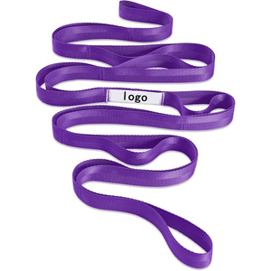 Sangle de yoga Lide en polyester vert, corde d'entraînement de force et d'étirement pour exercices de yoga, unisexe - Product Image 3