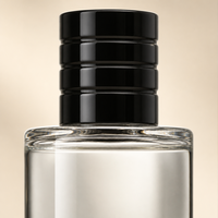 Bouteille diffuseur de parfum en verre cylindrique à fond épais, flacon portable à pression