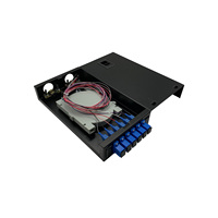 Boîtier de raccordement fibre optique mural 6 ports SC, boîte terminale fibre optique à fixation rapide, coffret de jonction fibre optique en métal épaissi