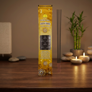 Bâtonnets d'encens mystiques indiens rouges Bathi Oriental Divine, 50 bâtonnets, avec un mélange de résine sacrée pour une élévation spirituelle - Product Image 3