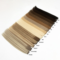 Extensions de cheveux humains Double Drawn Genius Weft ultra-fines, invisibles, soyeuses, lisses, alignées sur les cuticules, sans nœuds, pour tissage capillaire