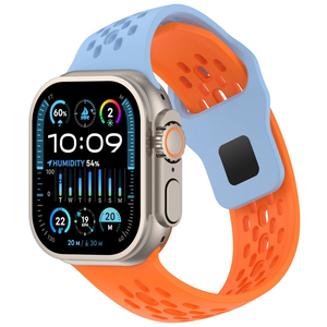 สายซิลิโคนแบบเจาะรูขอบเอียง ระบายอากาศได้ดี สำหรับ IWatch 11 10 Ultra - Product Image 6