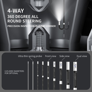 Boroscopio Industrial LCD FHD de 5 Pulgadas, Cámara de 1MP, Sonda Articulada de 4 Vías, Iluminación de Fibra Óptica con Clasificación IP67 para Cajas de Engranajes de Energía Eólica - Product Image 2