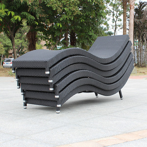 <span class=keywords><strong>Sdraio</strong></span> Reclinabile <span class=keywords><strong>da</strong></span> Esterno in Rattan PE, Design Moderno e Semplice, Impermeabile per <span class=keywords><strong>Balcone</strong></span>, Piscina, Spiaggia, Cortile - Vendita all'Ingrosso - Product Image 2