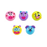 YIMENG Jouets Squishy Personnalisés pour Chien, Lot de 5, Remplis de Farine, à Rebond Rapide, Anti-Stress, Jouets Sensoriels, 10cm, 5 Couleurs, Ensemble Complet, À partir de 5 Ans
