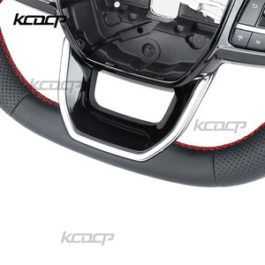 Volant en cuir de fibre de carbone personnalisé adapté pour <span class=keywords><strong>Ford</strong></span> Transit Kuga St <span class=keywords><strong>Tourneo</strong></span> C-MAX V348 mk8 2018 2019 <span class=keywords><strong>2023</strong></span> 2021 2022 - Product Image 5