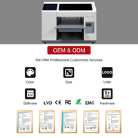 Impresora UV de Inyección de Tinta Plana A3 de Alta Calidad, 8 Pasos, Totalmente Automática, 33x60cm, Cabezal Único CMYKWW, Impresión sin Bordes para Carcasas de Teléfono