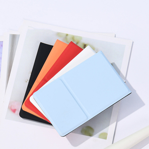 Gloway Nhỏ Gọn Nhỏ Để Bàn Máy Tính Để Bàn Có Thể Gập Lại Mỹ Phẩm Gương PU Da Trường Hợp Bìa Thép Không Gỉ Du Lịch Túi Cá Nhân - Product Image 6