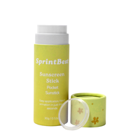 Tubes en papier de haute qualité en gros, 10g/15g/20g/30g/50g/65g, tubes d'emballage cosmétique vides pour bâton de crème solaire