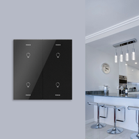 Livolo — interrupteurs muraux Rf universels sans vis, panneau de mouvement Knx, de haute qualité, en verre, approuvé Iso